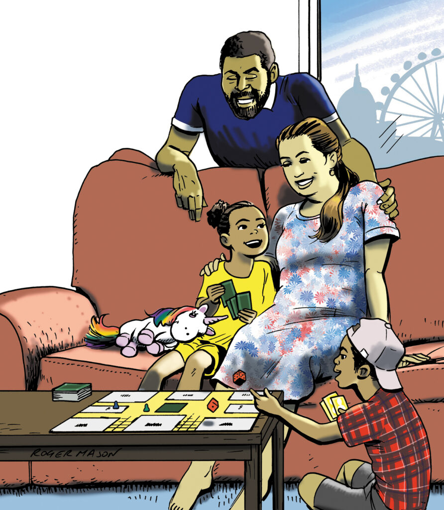 Cover illustration for Scotscare Annual Review 2020, by Roger Mason