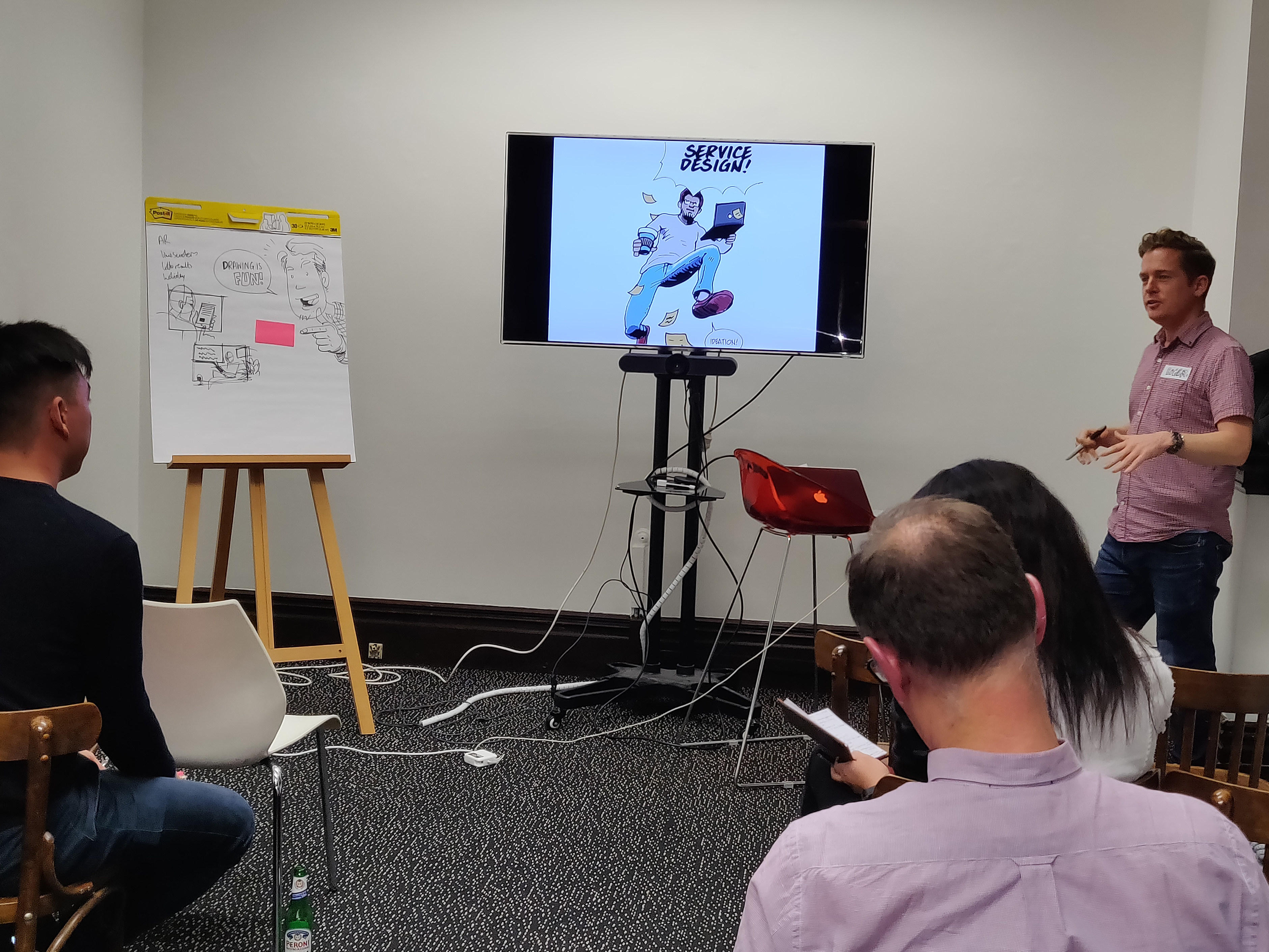 Illustrator Roger Mason gives a talk about service design